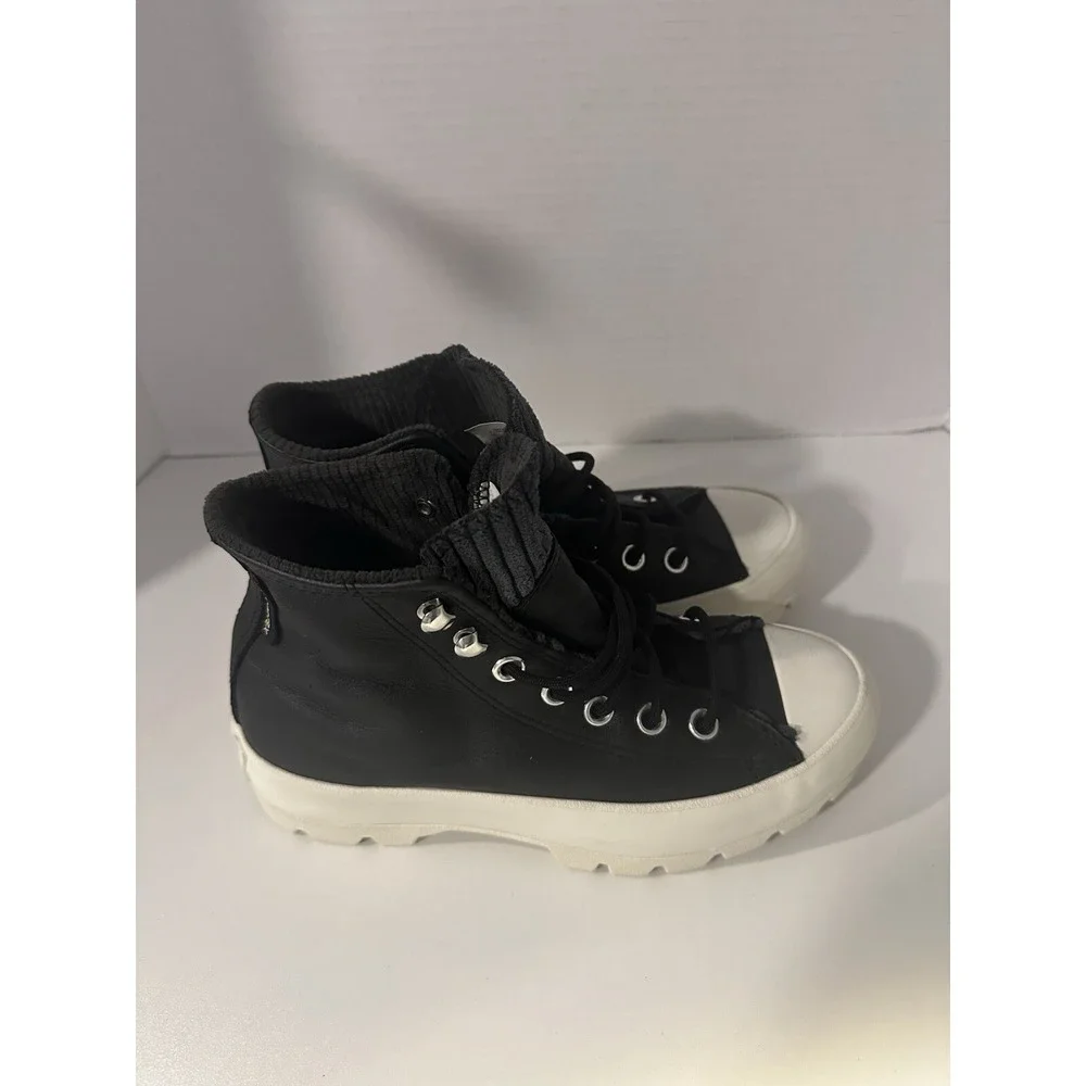 Converse Chuck Taylor Lugged Winter Hi Black Gore-Tex GTX Shoes Boots SIZE 5 - Picture 4 of 10